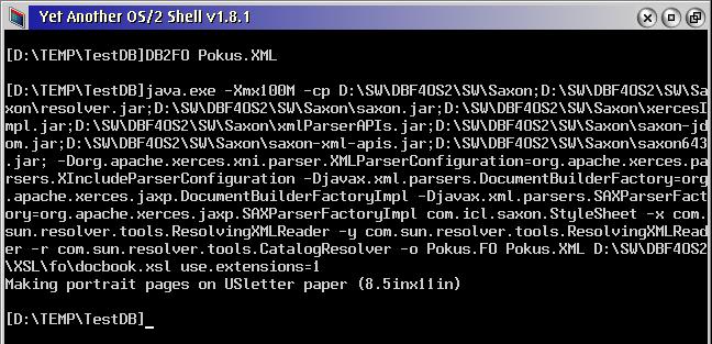 17.PNG - Converting a DocBook document into a Formating Objects (FO) document. An FO file is an XML file but it already contains information about physical layout of the document. Formating objects are input for conversion into paged-media formats like PDF, PostScript, Wordprocessing ML etc.